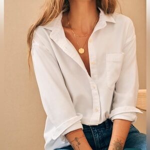 Faherty Stretch Oxford Relaxed White button down